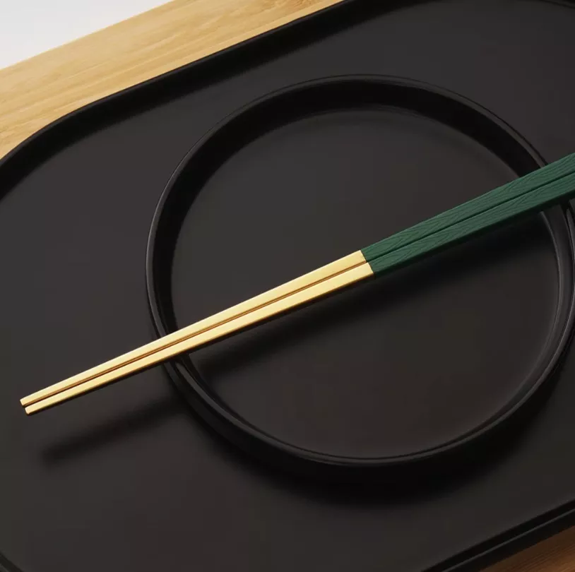 24K金メッキ箸 - バオカイスクエア箸シリーズ - IATF 16949 認証