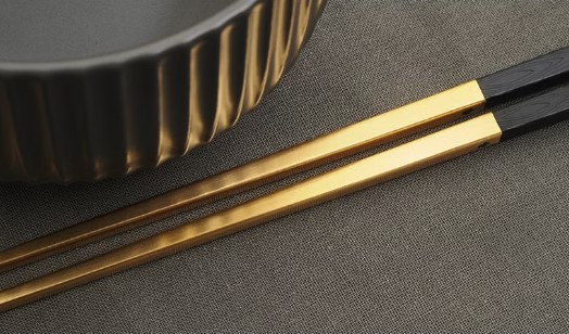 24K 鍍金筷子尖端
