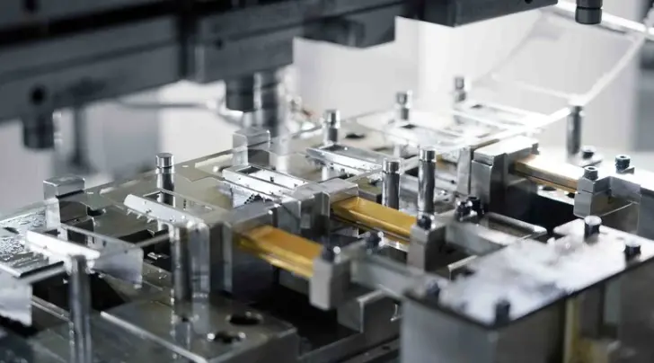 Progressive and transfer die metal stamping at Layana.