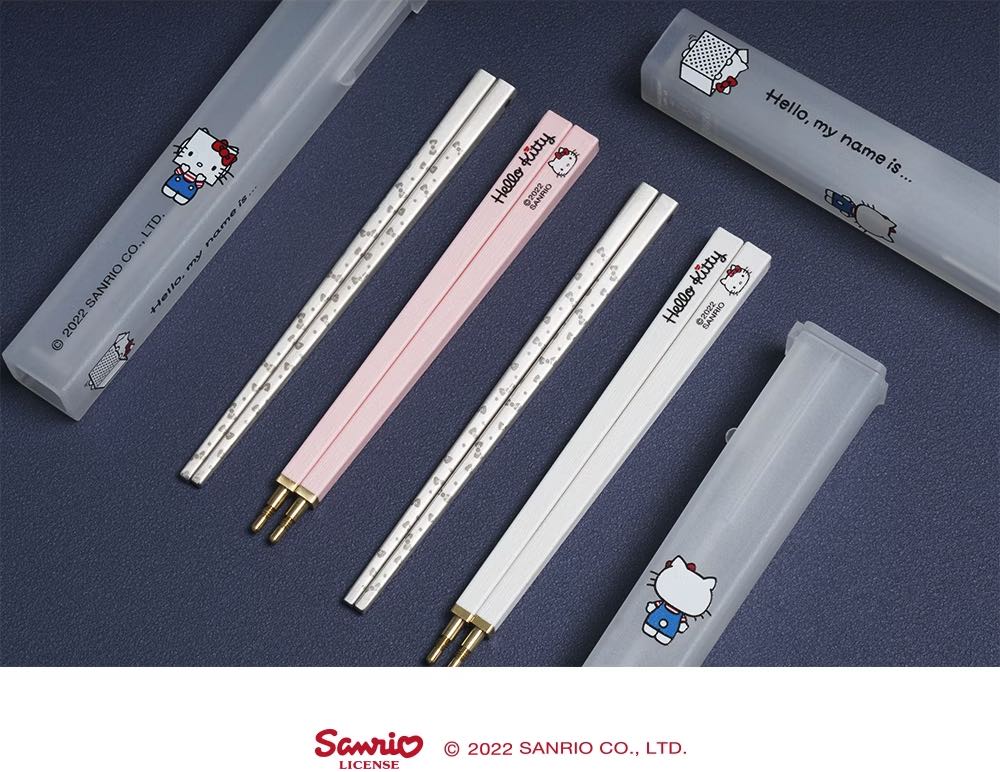hello kitty 筷子套裝 3