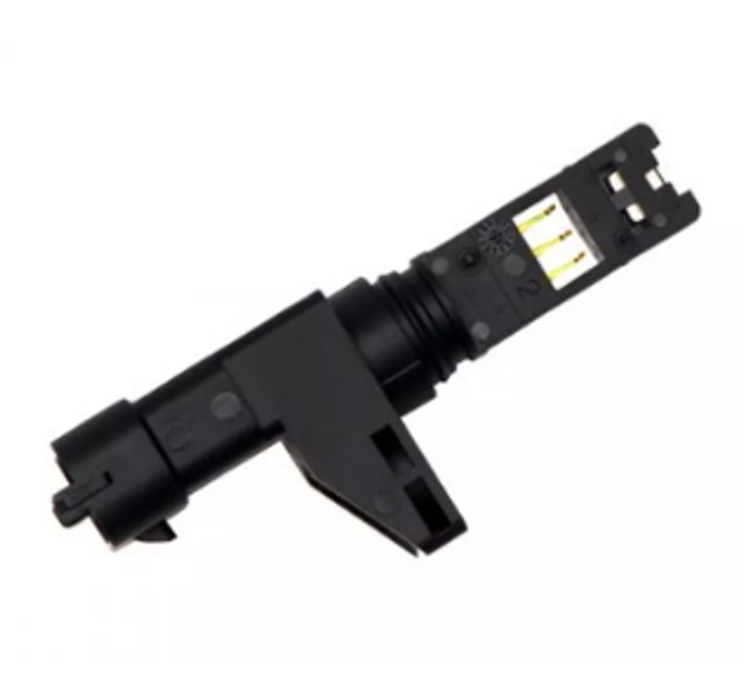 Overmolded transducer housing with integrated connector interface.