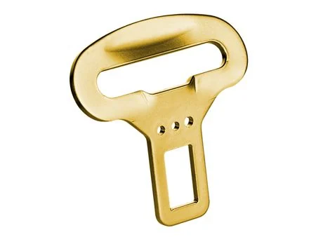 Componente metálico de precisión fabricado mediante corte fino.